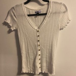 White Vylette Button Up Size Small